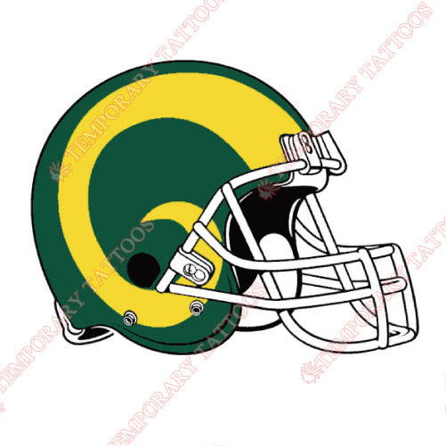 Colorado State Rams Customize Temporary Tattoos Stickers NO.4184